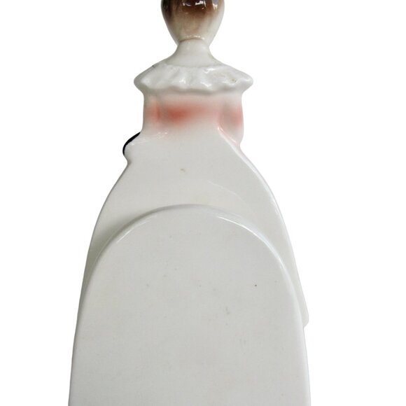 Vintage Enesco Mother in Kitchen Prayer Pink Lady Napkin Holder Ceramic Japan - Picture 4 of 8
